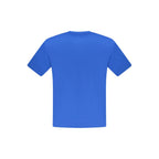 Blue cotton men's T-shirt by North Sails, featuring a casual fit and classic crew neckline.