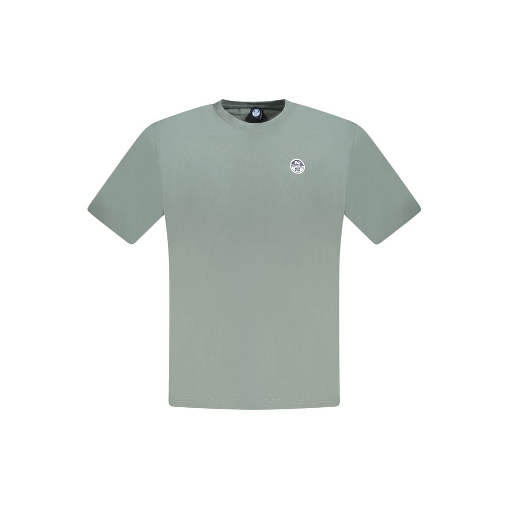 North Sails Verde cotton men's T-shirt featuring a classic crew neck and short sleeves with the North Sails logo.