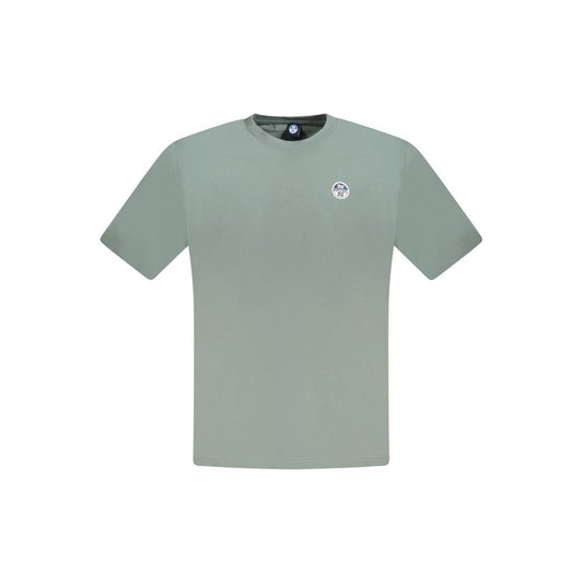 North Sails Green Cotton Men T-Shirt North Sails