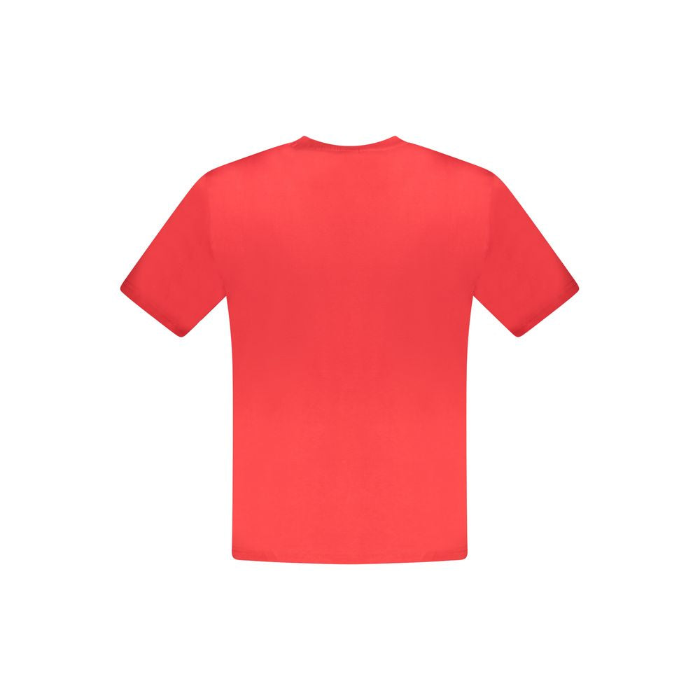North Sails Rossetto Cotton Men’s T-Shirt in white, featuring a crew neck and casual fit, displayed on a hanger.