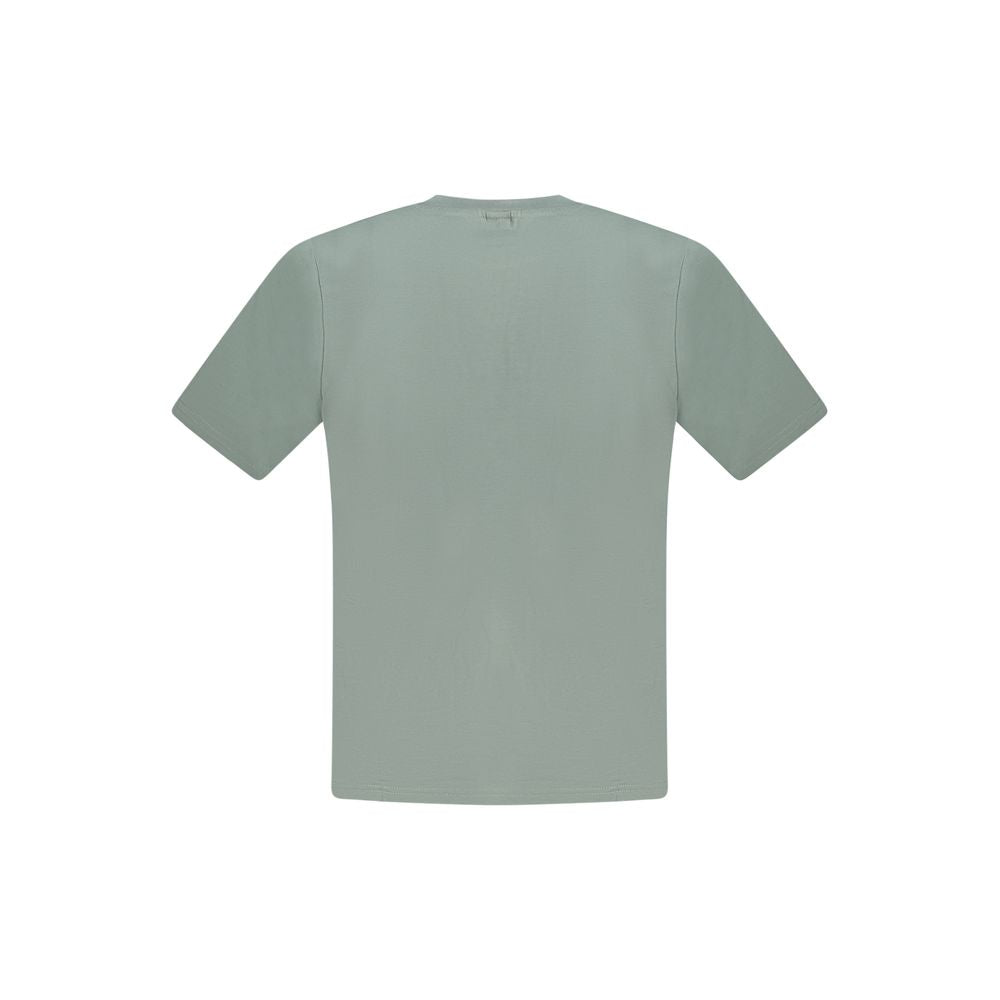 North Sails Verde cotton men's T-shirt, featuring a classic crewneck design and North Sails branding, in a vibrant green color.