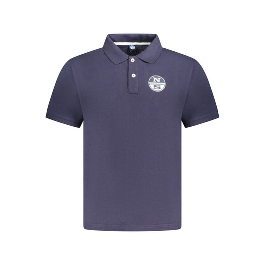 North Sails Blue Cotton Men Polo North Sails