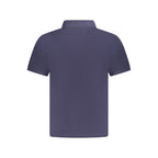 Men's North Sails blue cotton polo shirt with a classic collar and short sleeves, styled for casual wear.