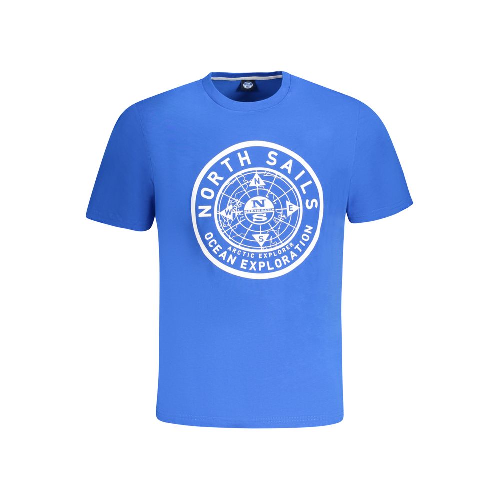 North Sails Blue Cotton Men's T-Shirt North Sails