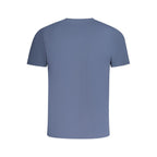 Blue cotton men's T-shirt from North Sails with a classic fit and logo detail.