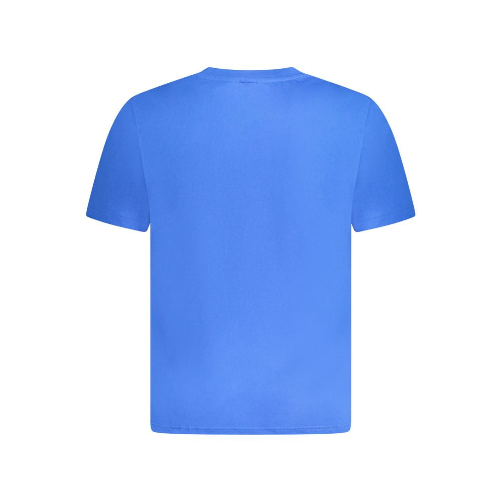 Blue cotton men's T-shirt by North Sails with a classic fit and crew neckline, displayed on a plain background.