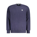 Navy cotton men's sweatshirt by North Sails with a crew neck and long sleeves, displayed on a plain background.