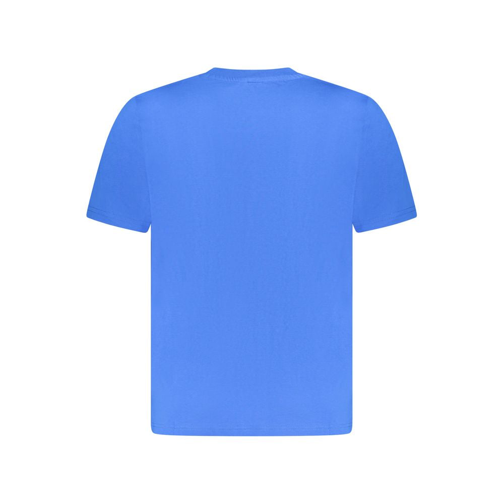 Blue cotton men's T-shirt by North Sails featuring a classic fit and crew neck, displayed on a plain background.