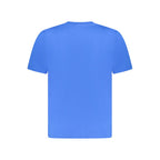 Blue cotton men's T-shirt by North Sails featuring a classic fit and crew neck, displayed on a plain background.