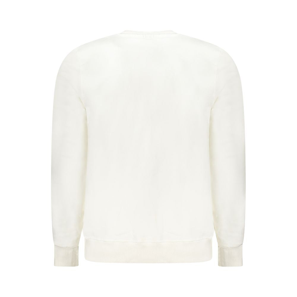 White North Sails cotton men's sweatshirt with crew neck and long sleeves, casual and comfortable for everyday wear.