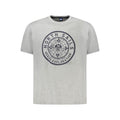 North Sails Grigio Cotton Men's T-Shirt, front view showing crew neck and soft fabric, casual style for everyday wear