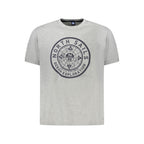 North Sails Grigio Cotton Men's T-Shirt, front view showing crew neck and soft fabric, casual style for everyday wear
