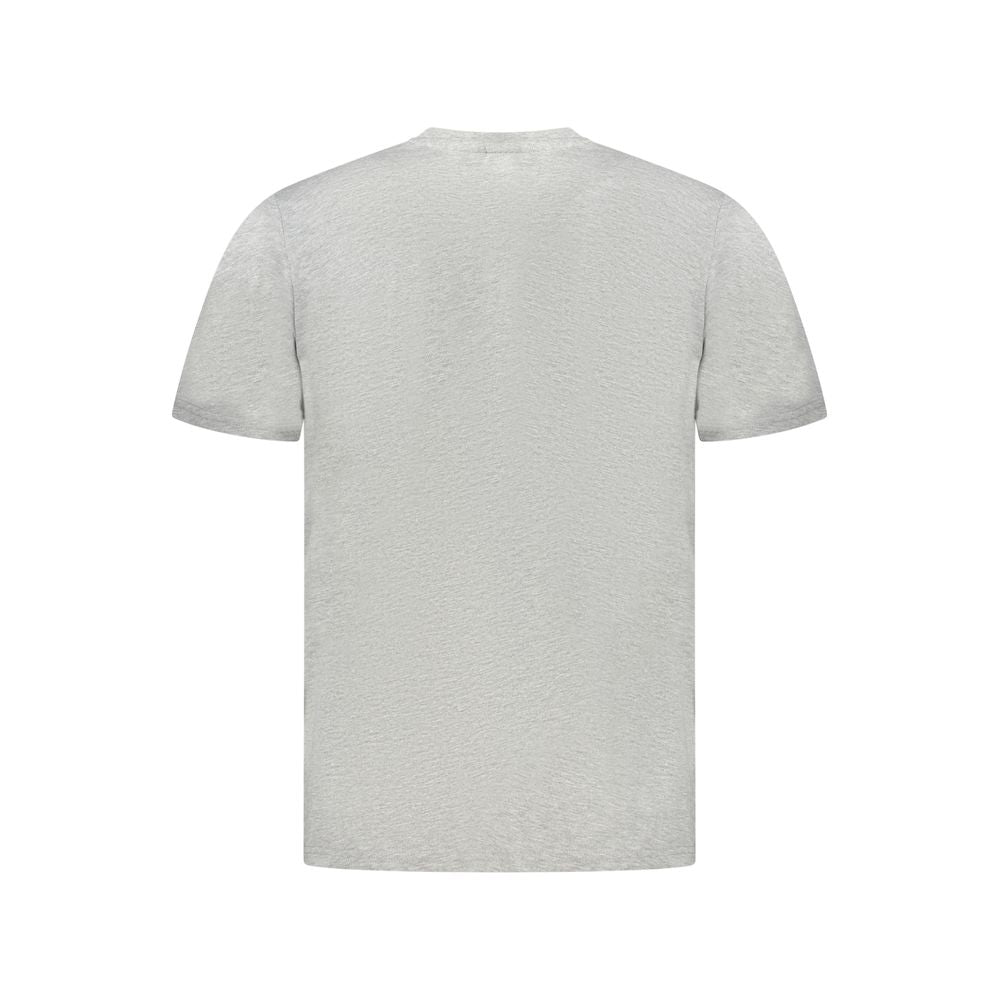 North Sails Grigio Cotton Men's T-Shirt showing a crew neck design in light gray fabric.