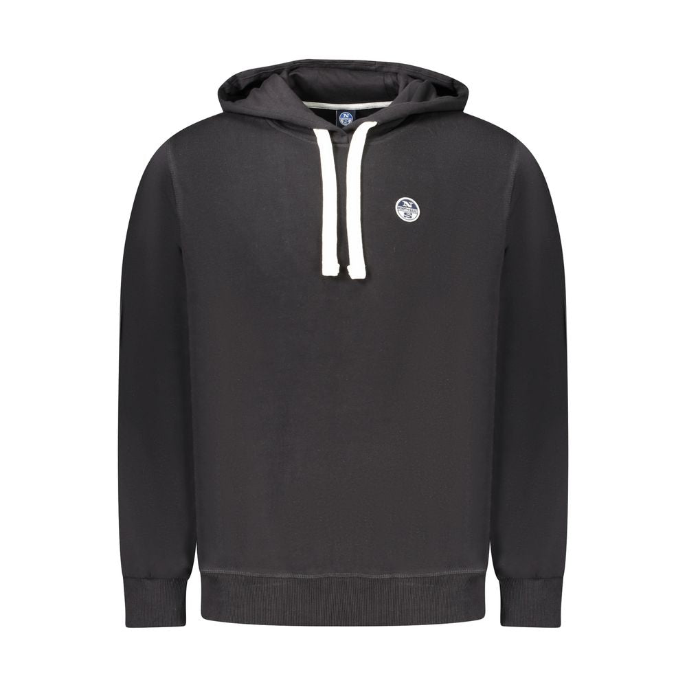 North Sails Black Cotton Men Sweater North Sails