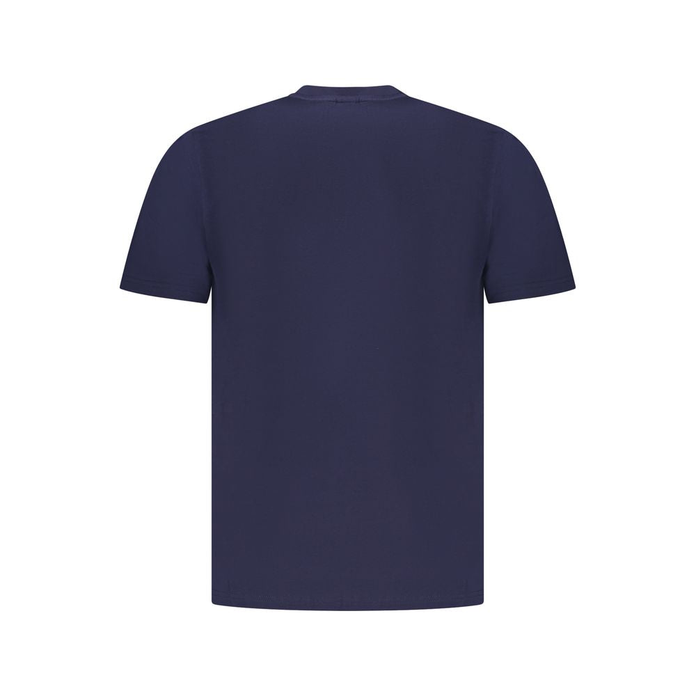 Blue cotton men's T-shirt by North Sails with a classic fit and crew neck, displayed on a plain background.