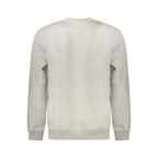 Tommy Hilfiger Grigio cotton men's sweatshirt with crew neck and long sleeves, casual style, front logo detail visible.