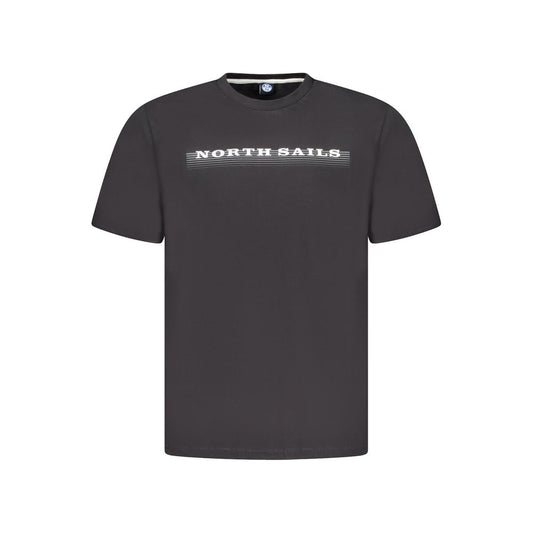 North Sails Black Cotton Men TShirt North Sails