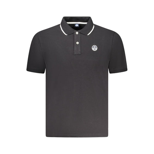 North Sails Black Cotton Mens Polo Shirt North Sails