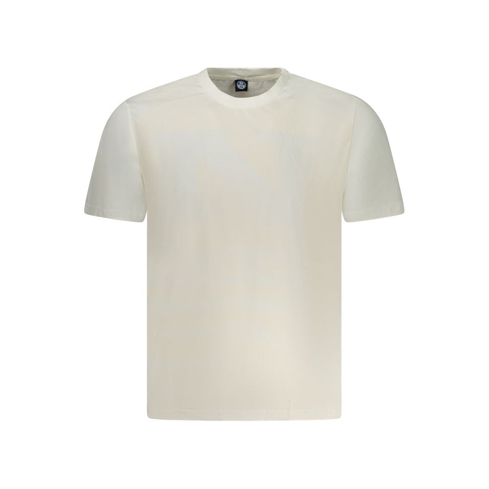North Sails White Cotton Men T-Shirt North Sails