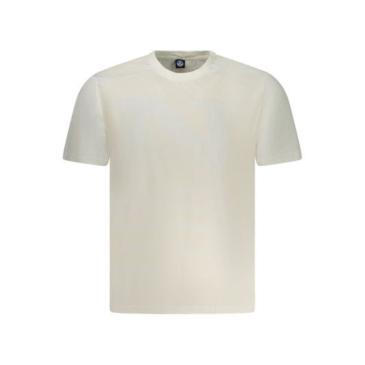 North Sails White Cotton Men T-Shirt North Sails