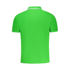 North Sails Verde cotton men's polo shirt displayed on a hanger with a classic collar and short sleeves.