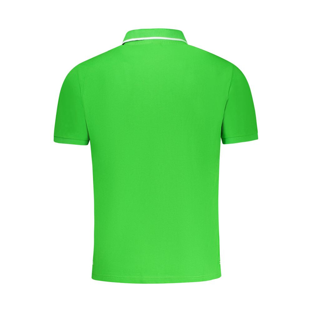 North Sails Verde cotton men's polo shirt displayed on a hanger with a classic collar and short sleeves.