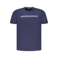 North Sails blue cotton men's T-shirt with crew neck and short sleeves, casual style perfect for everyday wear.