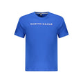 Blue cotton men's T-shirt by North Sails with a relaxed fit and classic crew neckline, displayed on a plain background.