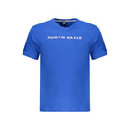 Blue cotton men's T-shirt by North Sails, featuring a classic crew neck and casual fit.