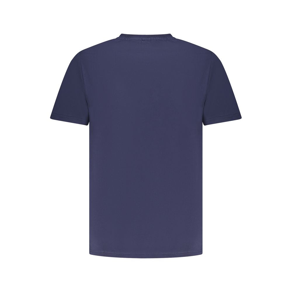 North Sails Blue Cotton Men T-Shirt North Sails