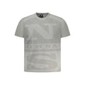 North Sails Grigio cotton men's T-shirt with crew neck and short sleeves, casual and comfortable for everyday wear.