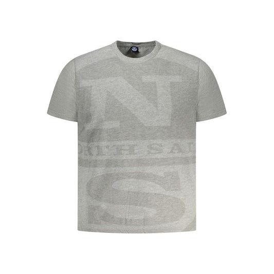 North Sails Brown Cotton Men T-Shirt North Sails