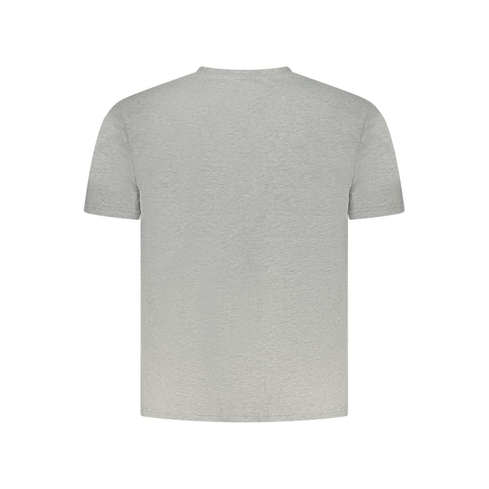 North Sails Grigio Cotton Men's T-Shirt displayed on a hanger, showcasing casual style and comfortable fit.