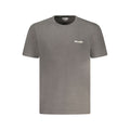 Black cotton Wrangler men's T-shirt with crew neck and short sleeves, displayed flat on a white background.