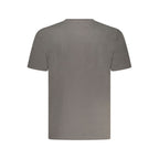 Black Wrangler men's cotton T-shirt with a crew neck and short sleeves, displayed flat on a white background.