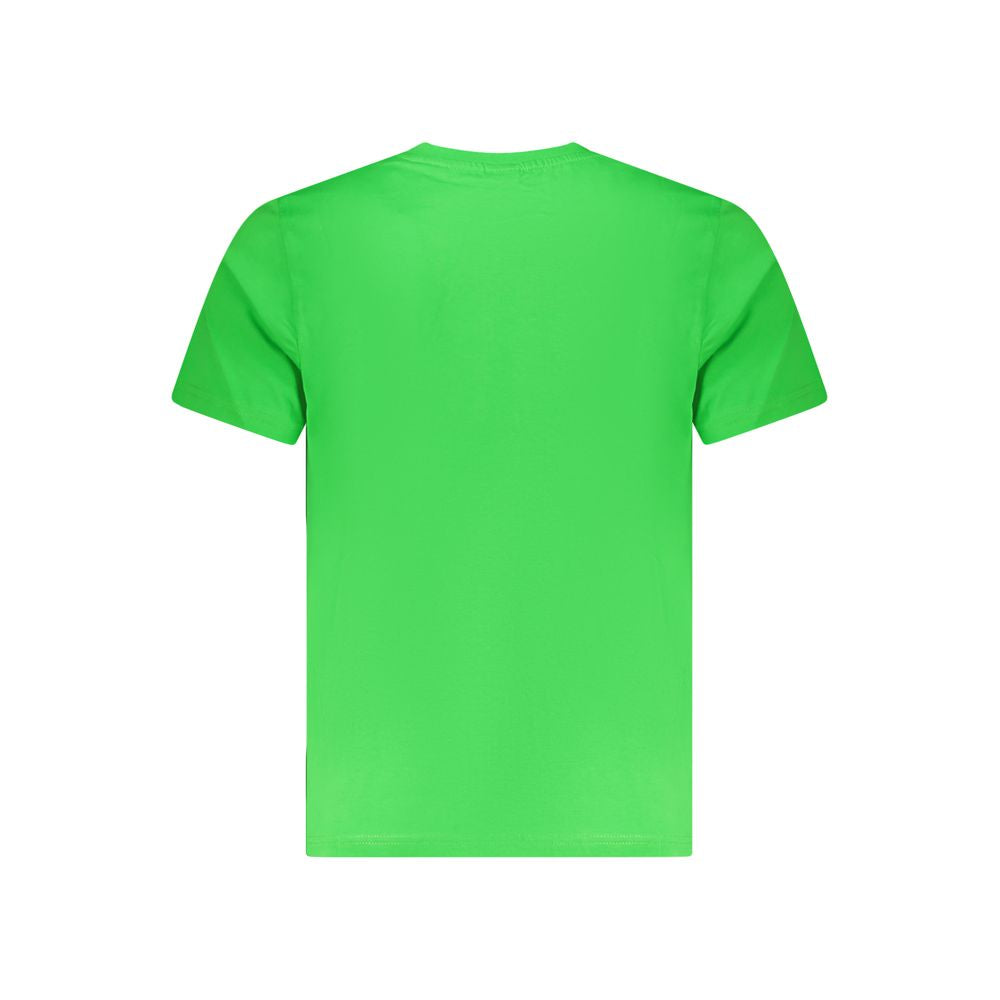 North Sails Verde cotton men's T-shirt with crew neck and short sleeves, displayed flat in natural fabric color.