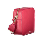Coccinelle Rosso leather woman bag with gold-tone hardware and sleek design, featuring a rounded shape and top handle.