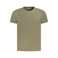 Timberland Verde Cotton Men’s T-Shirt in green with crew neck and short sleeves, casual style for everyday wear