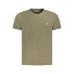 Timberland Verde Cotton Men’s T-Shirt in green with crew neck and short sleeves, casual style for everyday wear