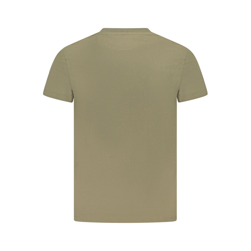 Timberland Verde Cotton Men’s T-Shirt in green, casual fit, featuring Timberland logo on the front.