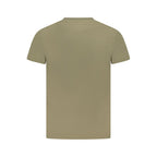 Timberland Verde Cotton Men’s T-Shirt in green, casual fit, featuring Timberland logo on the front.