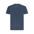 Vans blue cotton men's T-shirt with classic crew neckline and short sleeves, casual and comfortable for everyday wear.