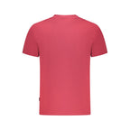 Napapijri Rosso cotton men's T-shirt in white, featuring a classic crew neck and logo detail on the front.