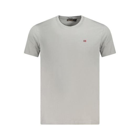 Napapijri Brown Cotton Men T-Shirt Napapijri