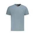 Napapijri Grigio cotton men's T-shirt with round neckline and short sleeves, casual style, front logo detail.