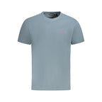 Napapijri Grigio cotton men's T-shirt with round neckline and short sleeves, casual style, front logo detail.