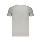 Napapijri Grigio Cotton Men T-Shirt Napapijri