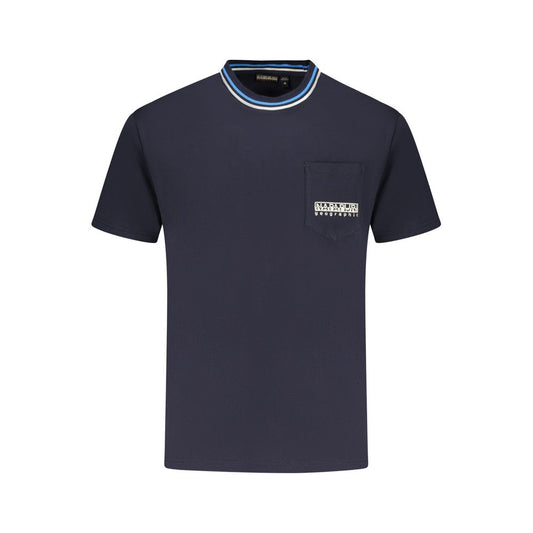 Napapijri Blue Cotton T-Shirt Napapijri