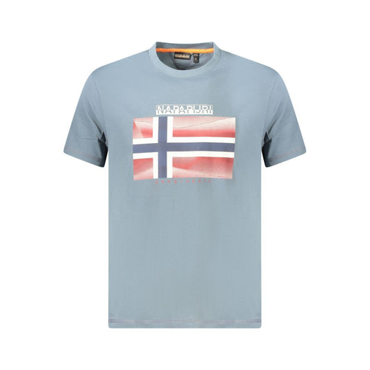 Napapijri Brown Cotton Men T-Shirt Napapijri