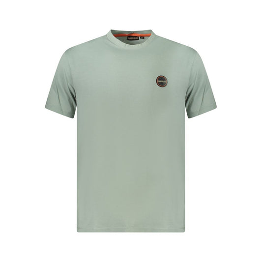 Napapijri Green Cotton Men T-Shirt Napapijri